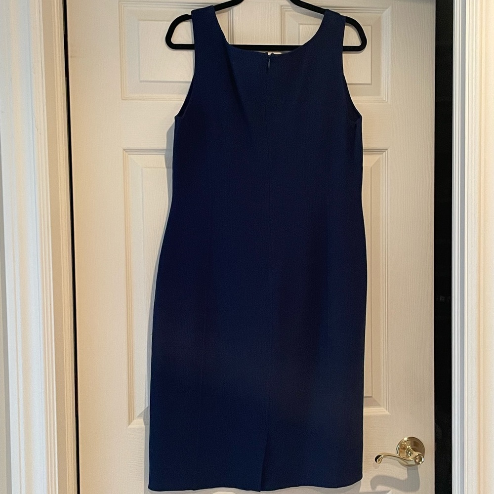 St John blue sheath dress
